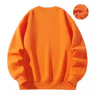 大卫贝肯 美式复古简约宽松休闲圆领长袖卫衣 男女同款 西瓜粉