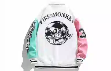 FireMonkey Cartoon Patchwork Jacket