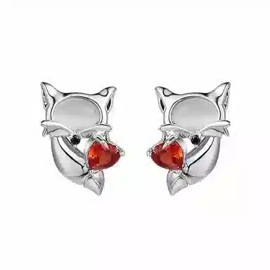 CAROMAY Fox Earrings Copper Alloy