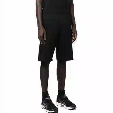 Emporio Armani SS23 Logo Print Shorts Black