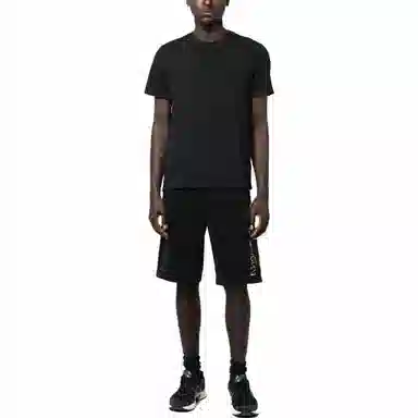 Emporio Armani SS23 Logo Print Shorts Black