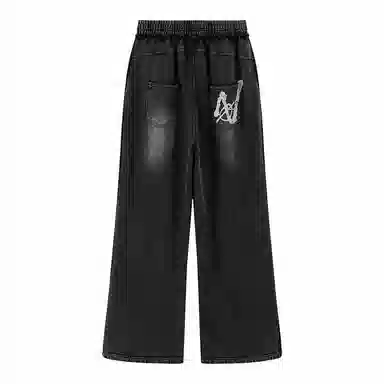 Mr. Jiangnan Vintage Print Knit Pants