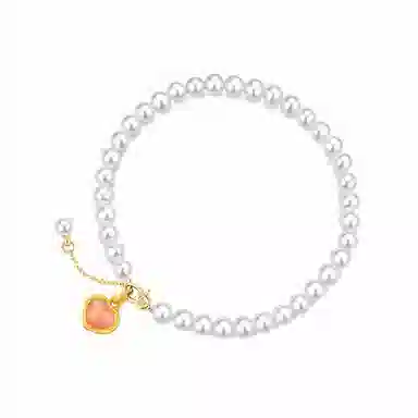 六福珠宝 糖果心情黄金珐琅工艺挂坠定价 足金 吊坠 女款