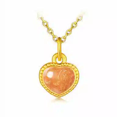 六福珠宝 糖果心情黄金珐琅工艺挂坠定价 足金 吊坠 女款