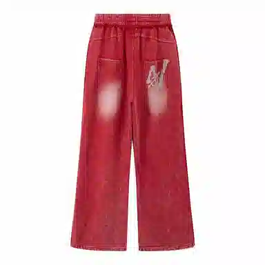 Mr. Jiangnan Vintage Print Knit Pants