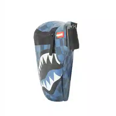 SPRAYGROUND Logo Shark Mouth Checkered Waist Bag