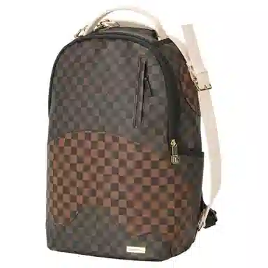 Sprayground Chessboard PVC Backpack Brown