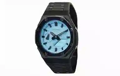 CASIO GA-2100-2A2 Polished Black Blue