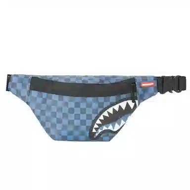 SPRAYGROUND Logo Shark Mouth Checkered Waist Bag