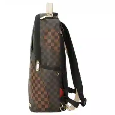 Sprayground Chessboard PVC Backpack Brown