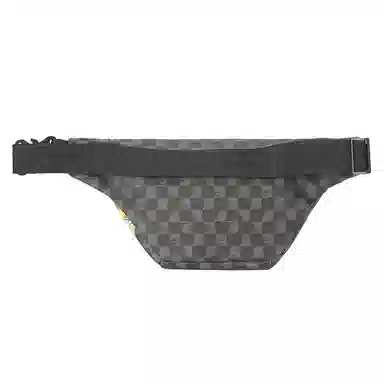 Sprayground Checkerboard Shark Mouth Waist Bag Black