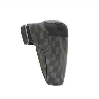 Sprayground Checkerboard Shark Mouth Waist Bag Black