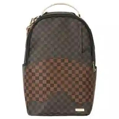 Sprayground Chessboard PVC Backpack Brown