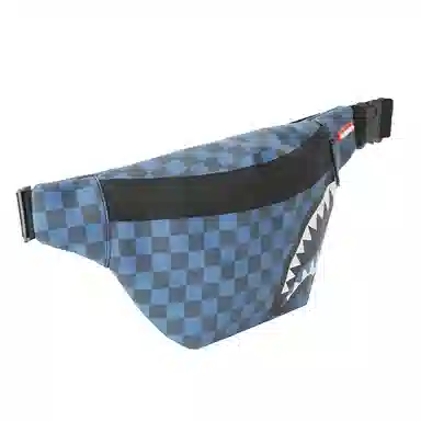 SPRAYGROUND Logo Shark Mouth Checkered Waist Bag