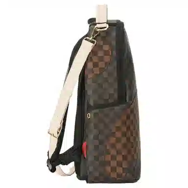 Sprayground Chessboard PVC Backpack Brown