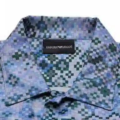 Emporio Armani FW22 Mosaic Print Shirt