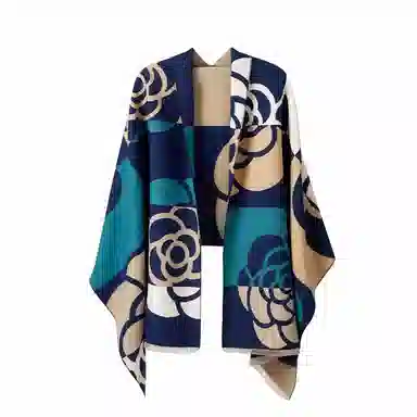 纳兰杜 优雅气质 流苏小众高级感 旅游外搭 聚酯纤维 披肩 女款