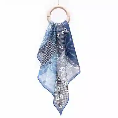 上海故事 百搭春秋时尚装饰喷绘外出 棉 桑蚕丝 绒线围巾 女款