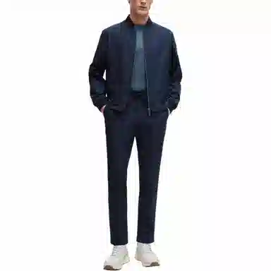 HUGO BOSS Slim-Fit Trousers In Wrinkle-Resistant Mesh