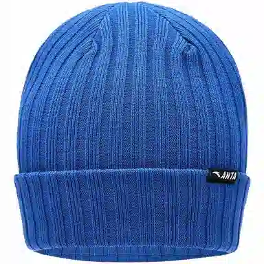 安踏儿童 纯色简约护耳针织保暖加厚防风 腈纶 绒线帽 儿童款