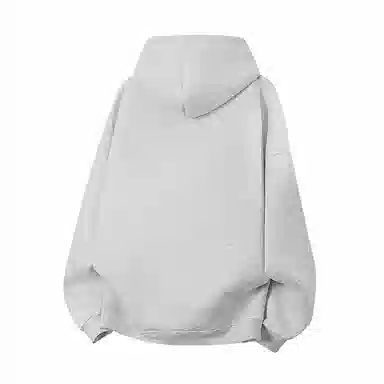 金贝勒 美式复古学院风字母印花潮流百搭重磅休闲宽松套头连帽卫衣 男女同款 黑色