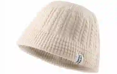 优幽兰 时尚显脸小针织帽纯色高级感休闲简约秋冬季保暖韩版百搭水桶盆帽素颜遮脸 腈纶 渔夫帽 女款