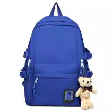 醇龙 百搭防泼水软料纯色小清新 牛津布 双肩包 男女同款情侣款 多色