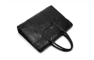 FAIRWHALE Vintage Leather Briefcase Black