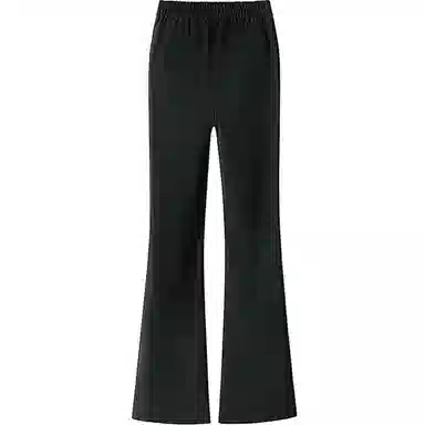 丝柏舍 开叉包钻设计盘扣装饰小众休闲裤 女款 黑色