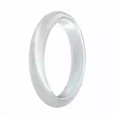 素于 白月光玉镯国潮中式精致古风清冷感素圈温润气质优雅小众叠戴平安镯旗袍汉服通勤时尚简约百搭#幸运配饰 玻璃猫眼 手镯 女款