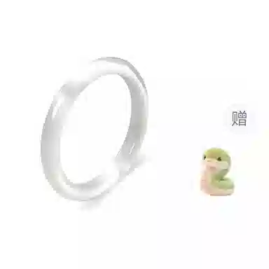 【蛇运吉祥】 雅谷 白月光 一步一响 平安贵妃玉镯 国潮复古 高级感清冷 新中式古风汉服旗袍百搭精致美人镯 玻璃猫眼 玉石手镯 女款