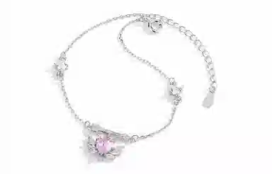 Clarkia Flower 925 Bracelet