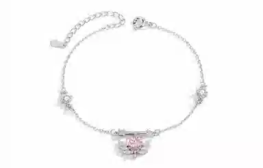 Clarkia Flower 925 Bracelet