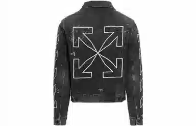 OFF-WHITE SS22 Denim Jacket Black