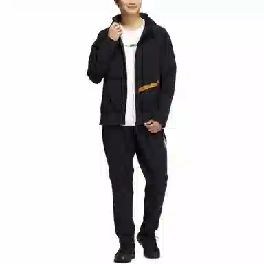 adidas Logo Zip Hoodie Black