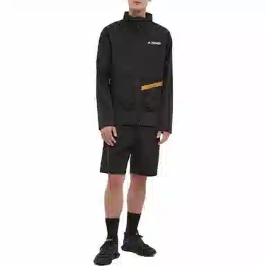 adidas Logo Zip Hoodie Black