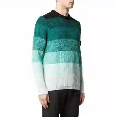 Stone Island Gradient Crewneck Knit Sweater