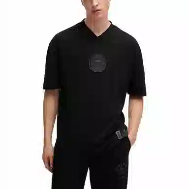 HUGO BOSS x NFL Interlock-Cotton T-Shirt With Printed Artwork T