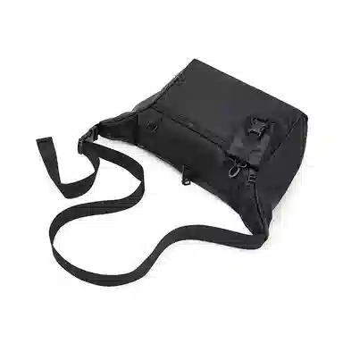 老人头 轻便百搭 织物 单肩包 男款 黑色