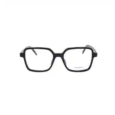 Saint Laurent Interlocking Hinge Square Optical Frames Black