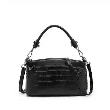 老人头 质感 牛皮 腋下斜挎包 常规 男款 灰色/黑色