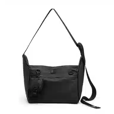 老人头 轻便百搭 织物 单肩包 男款 黑色