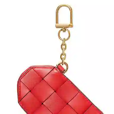Tory Burch Kira Heart Keychain Bag Red