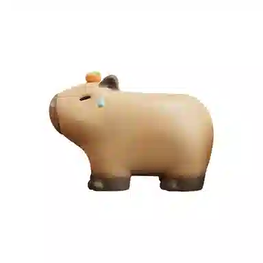 咕轹 卡通汉堡卡皮巴拉可爱  潮流衍生品