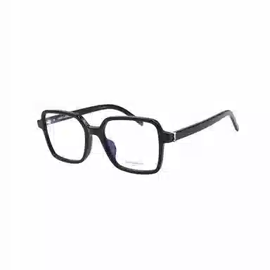 Saint Laurent Interlocking Hinge Square Optical Frames Black