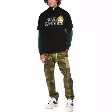 Palm Angels SS21 Burning Smiley Logo T-Shirt Black