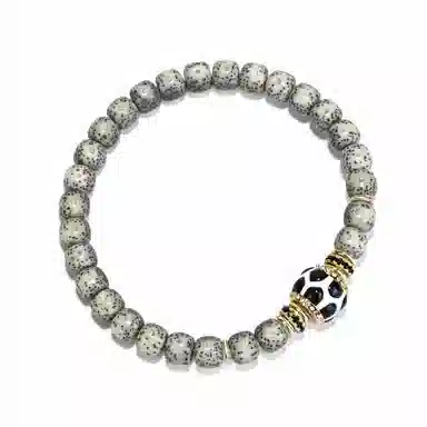 钰澜文玩 青花 珐琅彩寿珠搭配款#好运 星月菩提 手串 男女同款情侣款