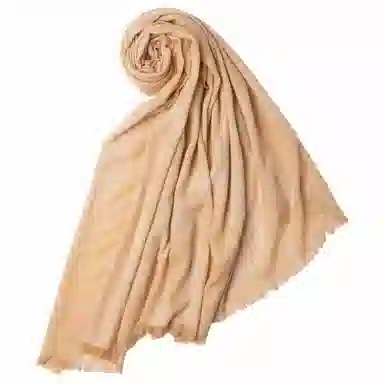 红豆 保暖提花加长加宽两用款 山羊绒 披肩 女款