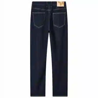 九牧王男裤专家 轻盈舒适透气速干修饰腿型中腰设计牛仔裤 男款 深蓝