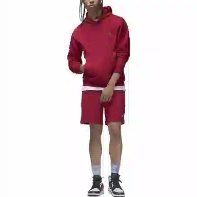 Jordan Logo Hoodie Red